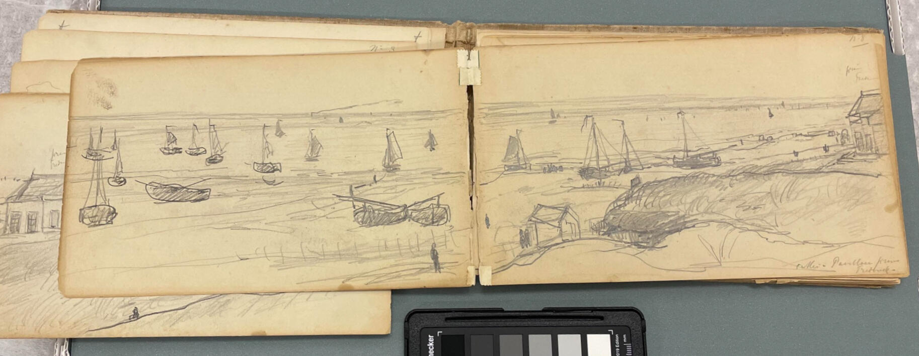 Mesdag sketchbook, before conservation